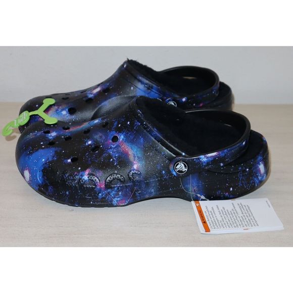 Crocs 205975-0C4 Unisex Sz Men's 10 Women's Sz 12 Baya Printed Lined Clogs - Picture 8 of 9